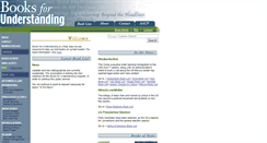 Desktop Screenshot of booksforunderstanding.org